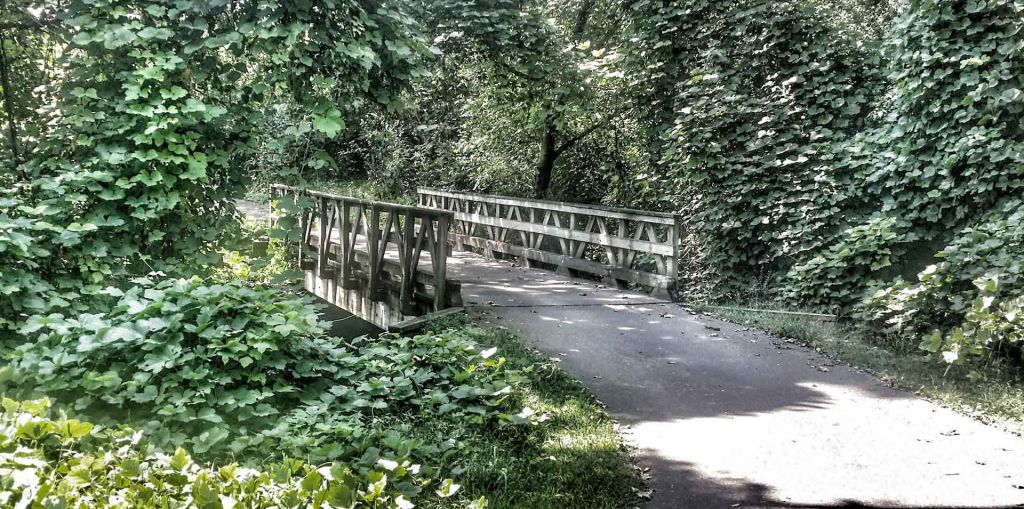 golf course bridge on path